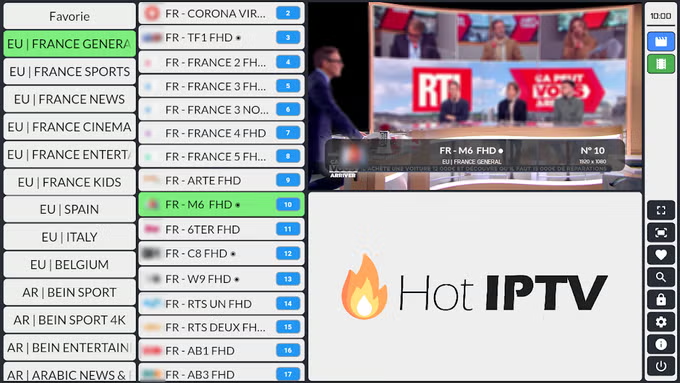 chaines IPTV sur lg tv