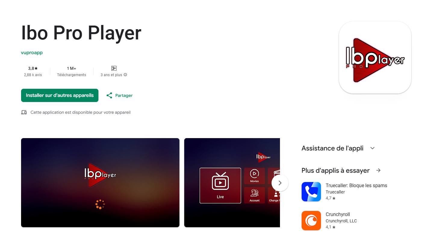 ibo pro player pour android